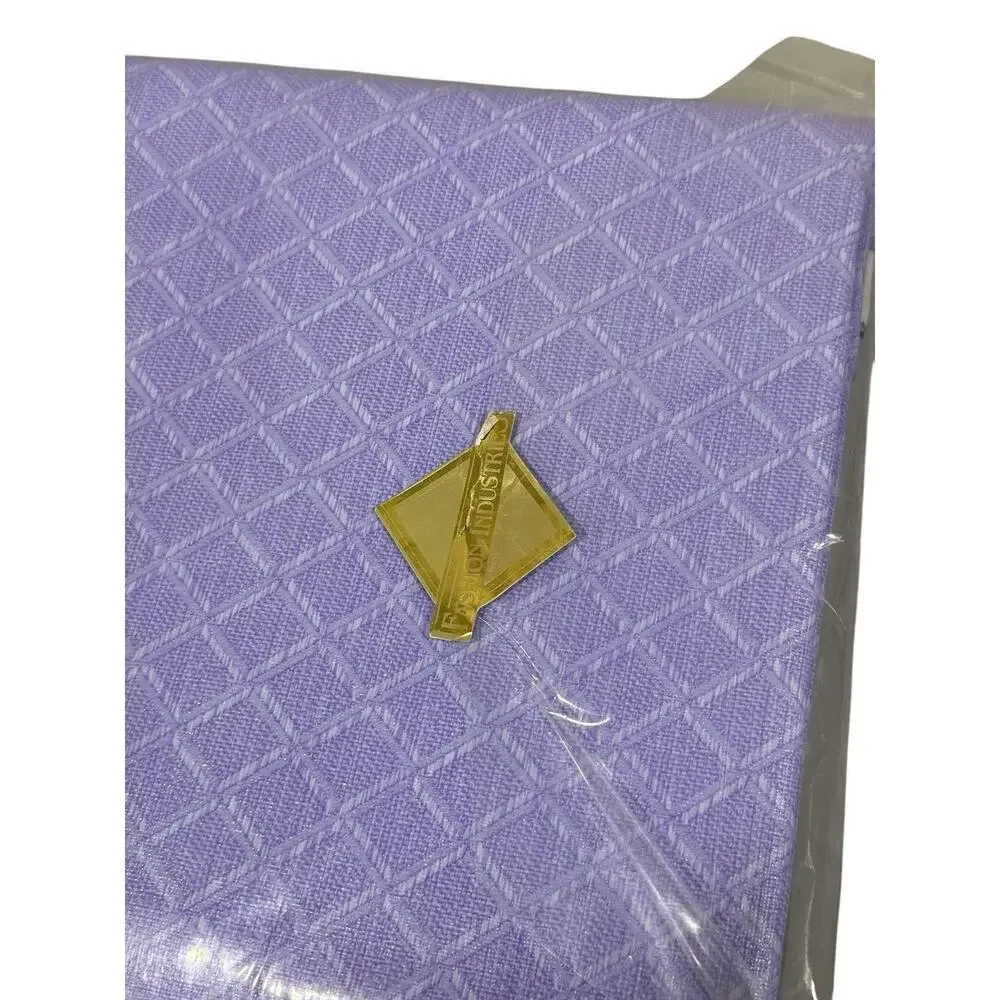 Vintage Fashion Industries Inc Purple Flannel Backed Vinyl Tablecloth 60X104